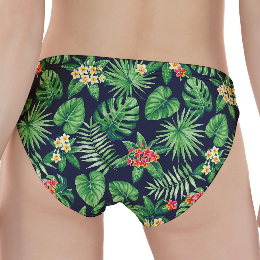 Hawaiian Tropical Leaves Pattern Print Women's Panties