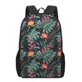 Hawaiian Tropical Plants Pattern Print 17 Inch Backpack