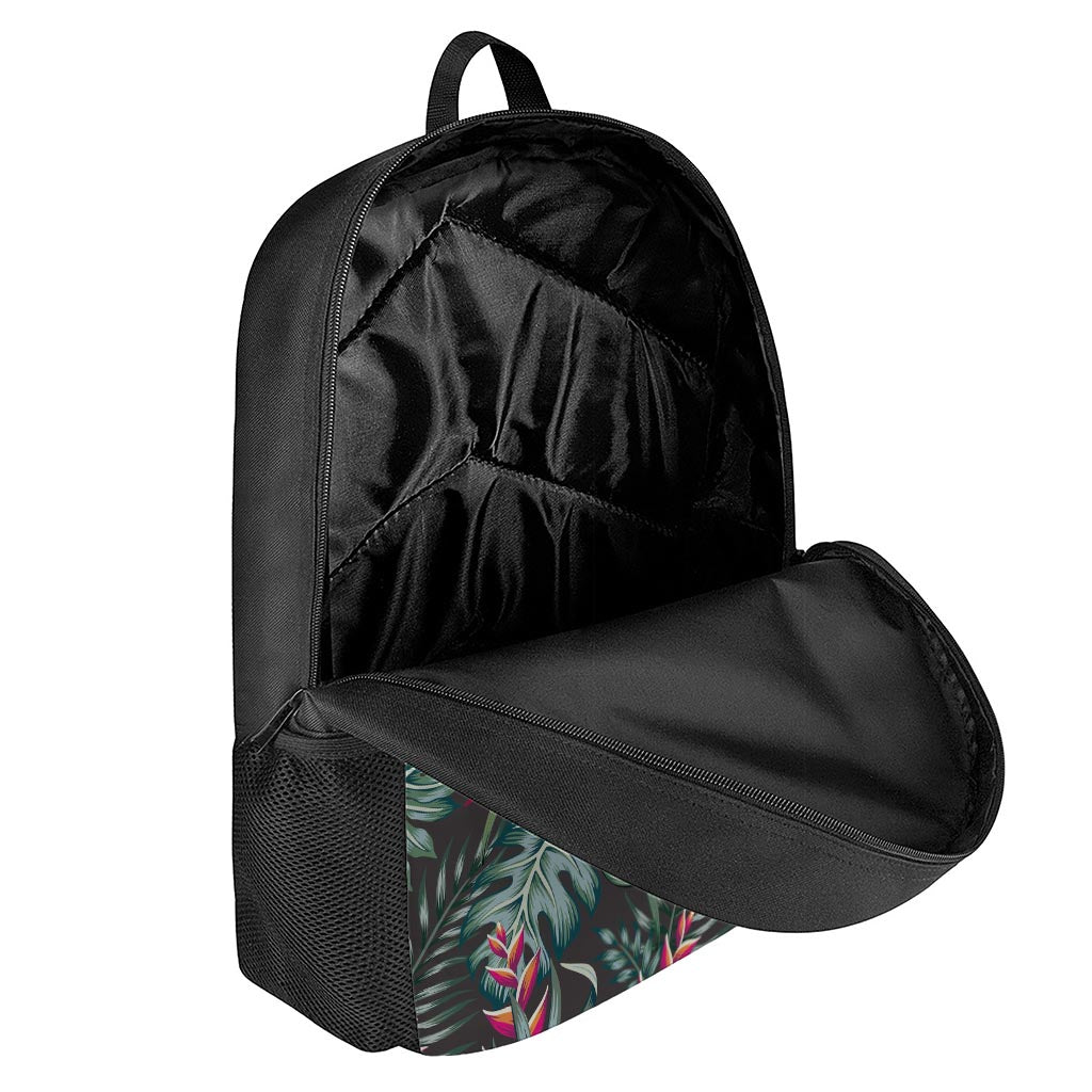 Hawaiian Tropical Plants Pattern Print 17 Inch Backpack