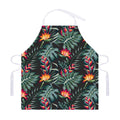 Hawaiian Tropical Plants Pattern Print Adjustable Apron