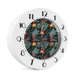 Hawaiian Tropical Plants Pattern Print Alarm Clock