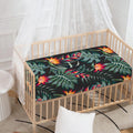 Hawaiian Tropical Plants Pattern Print Baby Crib Sheet