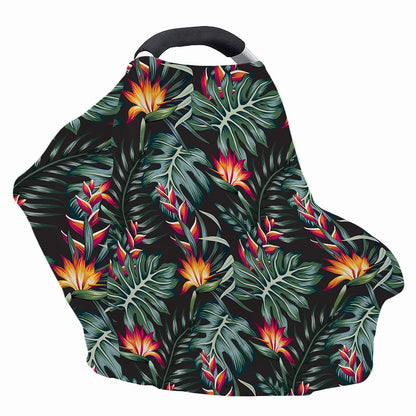 Hawaiian Tropical Plants Pattern Print Baby Seat Cover