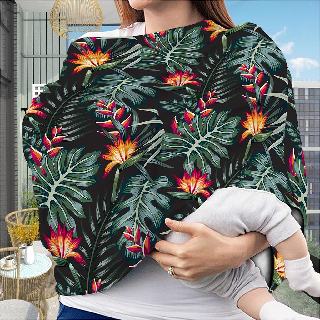 Hawaiian Tropical Plants Pattern Print Baby Seat Cover
