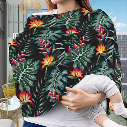 Hawaiian Tropical Plants Pattern Print Baby Seat Cover