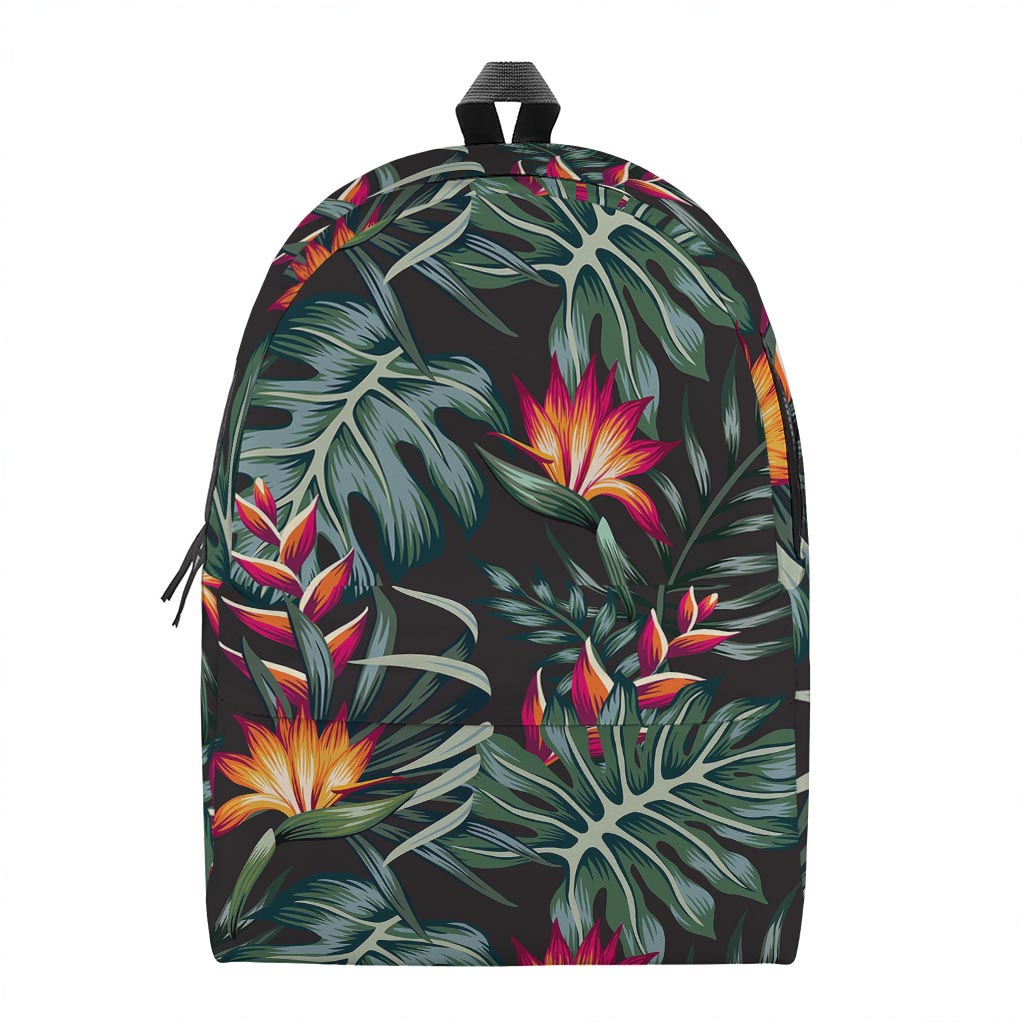Hawaiian Tropical Plants Pattern Print Backpack