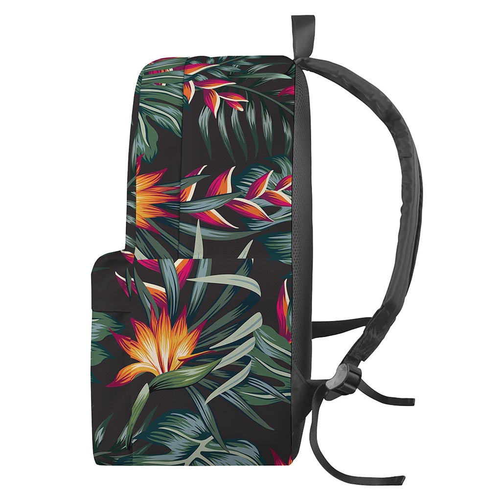 Hawaiian Tropical Plants Pattern Print Backpack