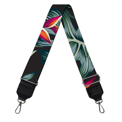 Hawaiian Tropical Plants Pattern Print Bag Strap