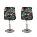Hawaiian Tropical Plants Pattern Print Bar Stool Covers
