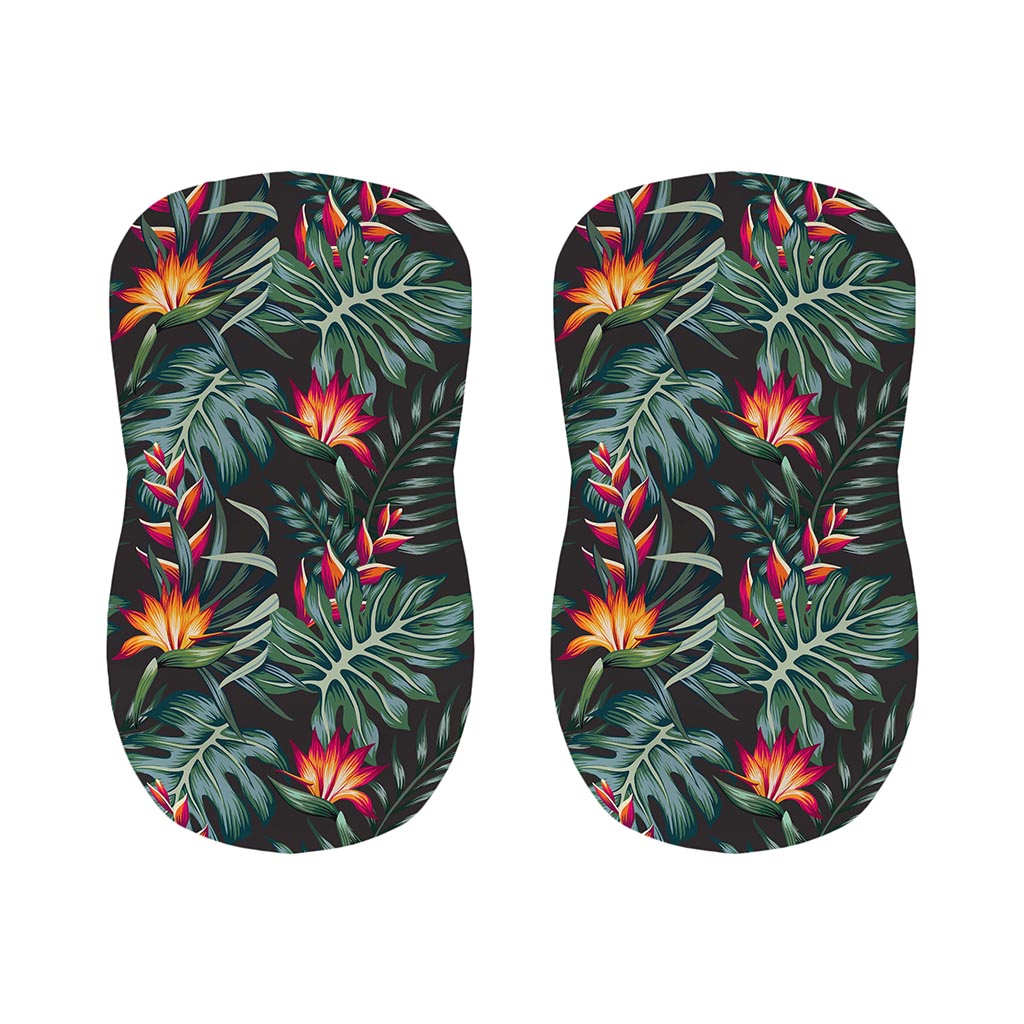 Hawaiian Tropical Plants Pattern Print Bar Stool Covers