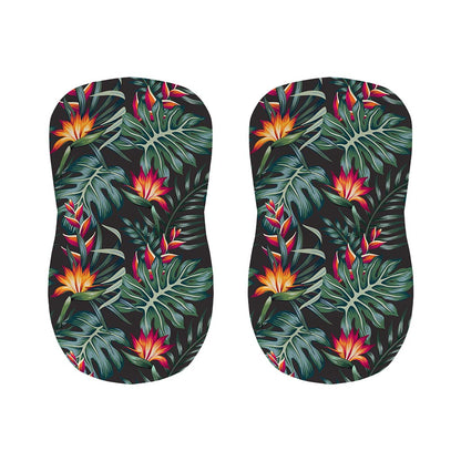 Hawaiian Tropical Plants Pattern Print Bar Stool Covers