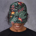 Hawaiian Tropical Plants Pattern Print Baseball Cap