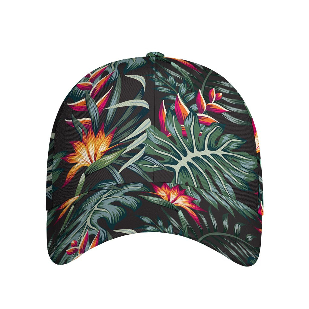 Hawaiian Tropical Plants Pattern Print Baseball Cap