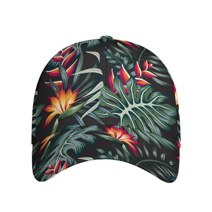 Hawaiian Tropical Plants Pattern Print Baseball Cap