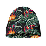 Hawaiian Tropical Plants Pattern Print Beanie