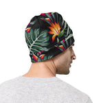 Hawaiian Tropical Plants Pattern Print Beanie