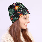 Hawaiian Tropical Plants Pattern Print Beanie
