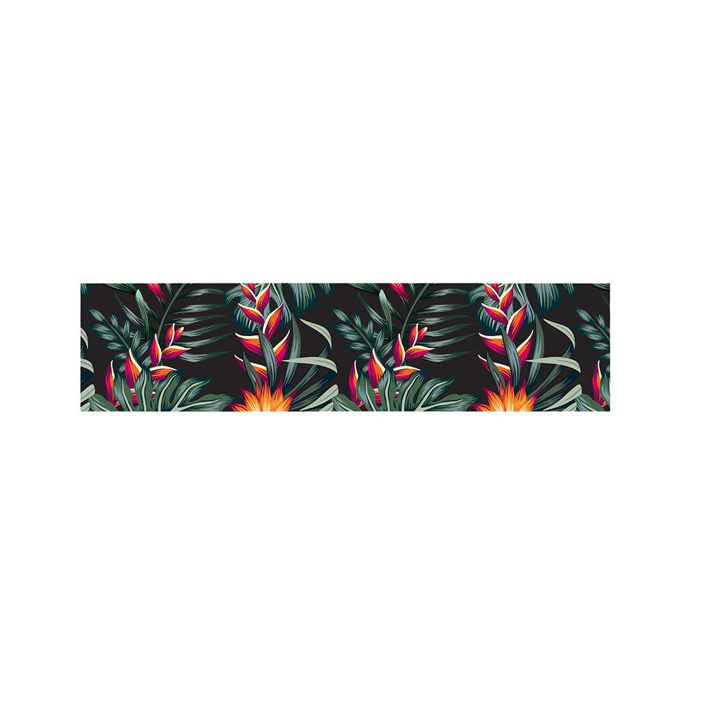 Hawaiian Tropical Plants Pattern Print Bed Runner