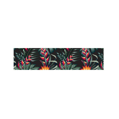 Hawaiian Tropical Plants Pattern Print Bed Runner