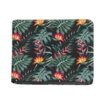 Hawaiian Tropical Plants Pattern Print Bifold Wallet