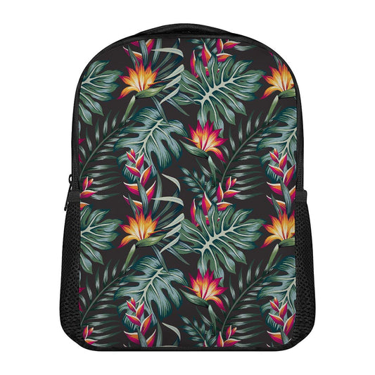 Hawaiian Tropical Plants Pattern Print Casual Backpack