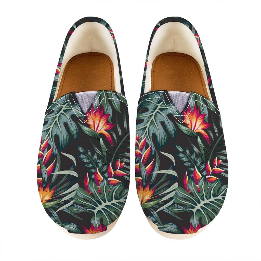 Hawaiian Tropical Plants Pattern Print Casual Shoes