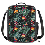 Hawaiian Tropical Plants Pattern Print Crossbody Lunch Bag