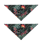Hawaiian Tropical Plants Pattern Print Dog Bandana