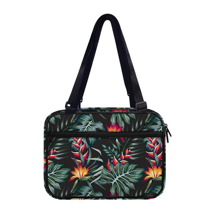 Hawaiian Tropical Plants Pattern Print Double Strap Bible Bag