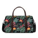 Hawaiian Tropical Plants Pattern Print Duffle Bag