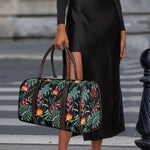 Hawaiian Tropical Plants Pattern Print Duffle Bag