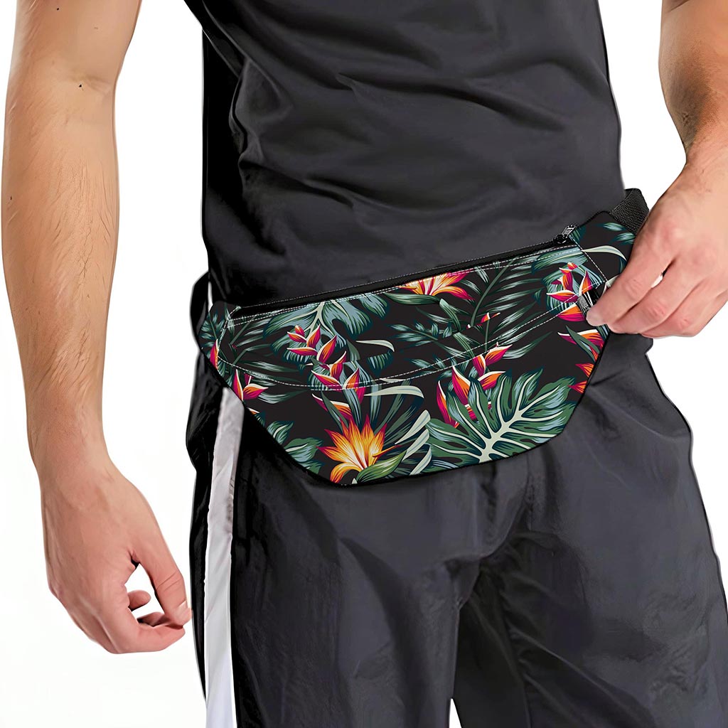 Hawaiian Tropical Plants Pattern Print Fanny Pack