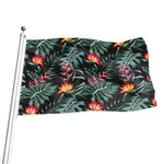 Hawaiian Tropical Plants Pattern Print Flag