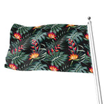 Hawaiian Tropical Plants Pattern Print Flag