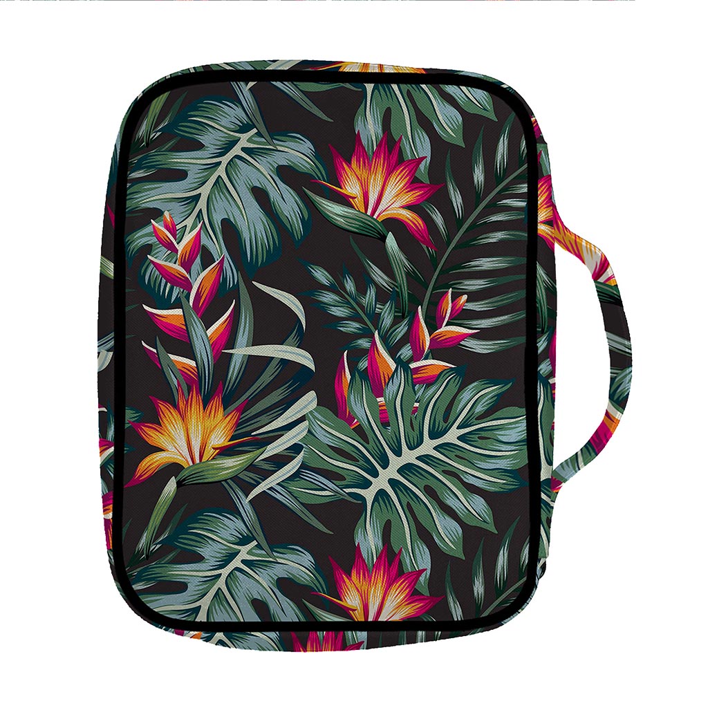 Hawaiian Tropical Plants Pattern Print Front Pocket Bible Bag