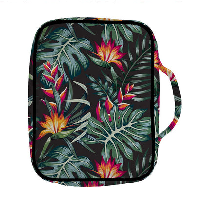 Hawaiian Tropical Plants Pattern Print Front Pocket Bible Bag