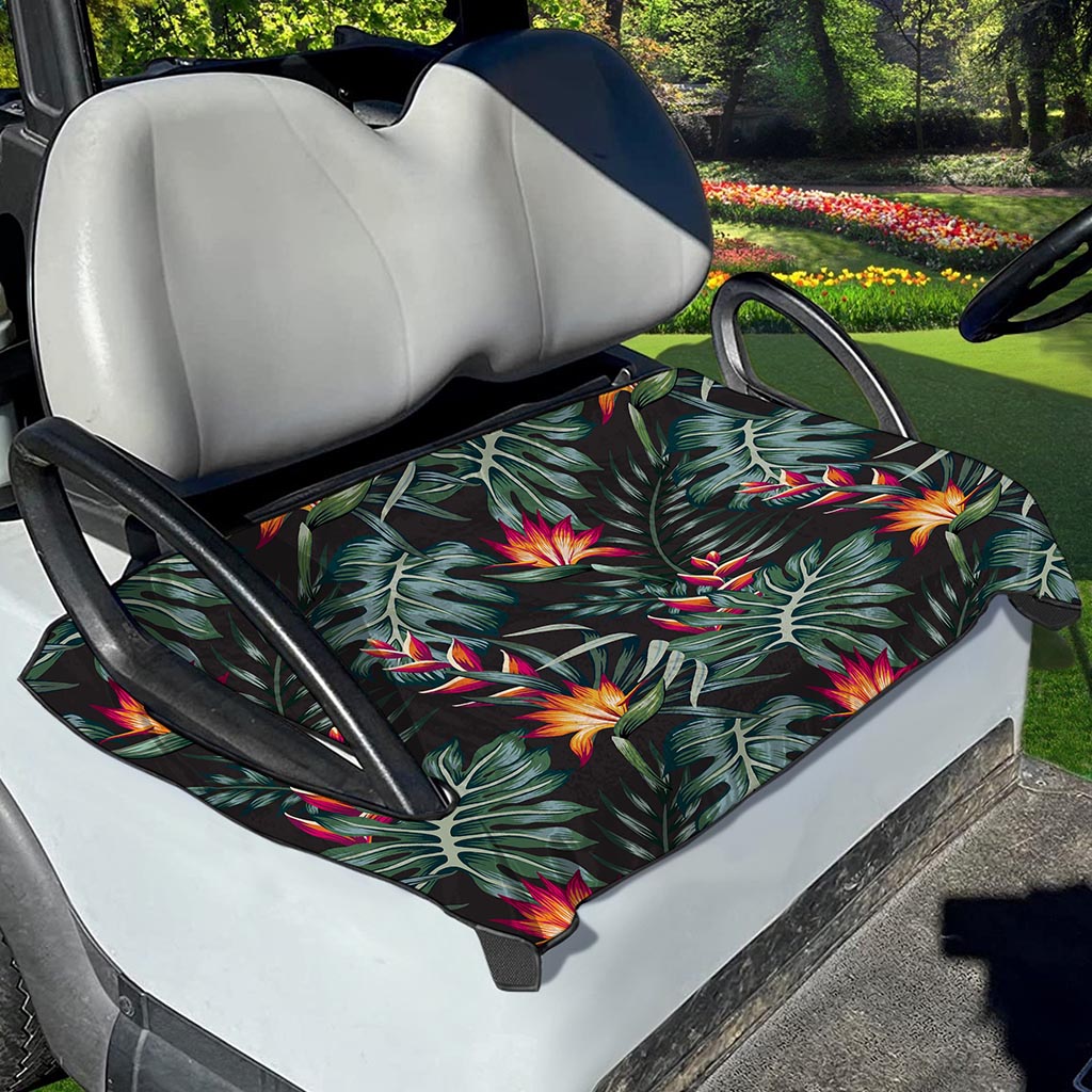 Hawaiian Tropical Plants Pattern Print Golf Cart Seat Cover