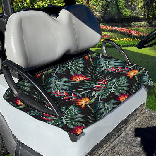 Hawaiian Tropical Plants Pattern Print Golf Cart Seat Cover