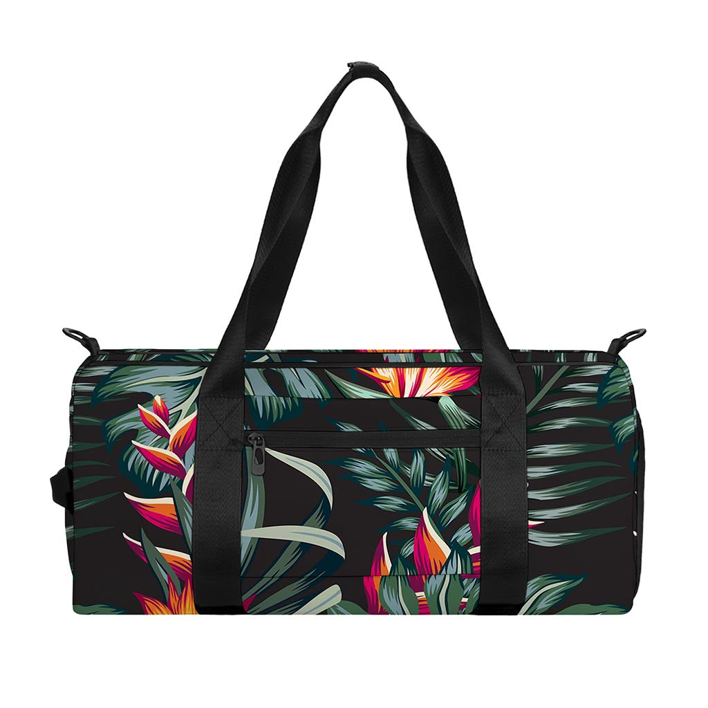 Hawaiian Tropical Plants Pattern Print Gym Bag
