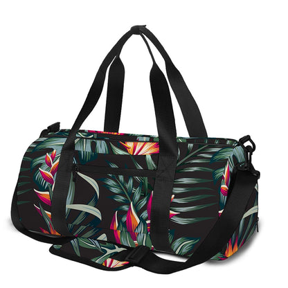Hawaiian Tropical Plants Pattern Print Gym Bag