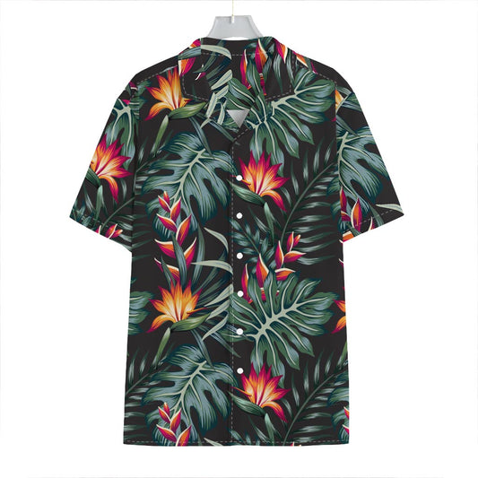 Hawaiian Tropical Plants Pattern Print Hawaiian Shirt