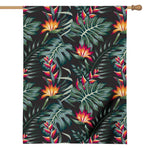 Hawaiian Tropical Plants Pattern Print House Flag
