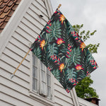 Hawaiian Tropical Plants Pattern Print House Flag