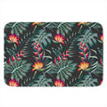 Hawaiian Tropical Plants Pattern Print Indoor Door Mat