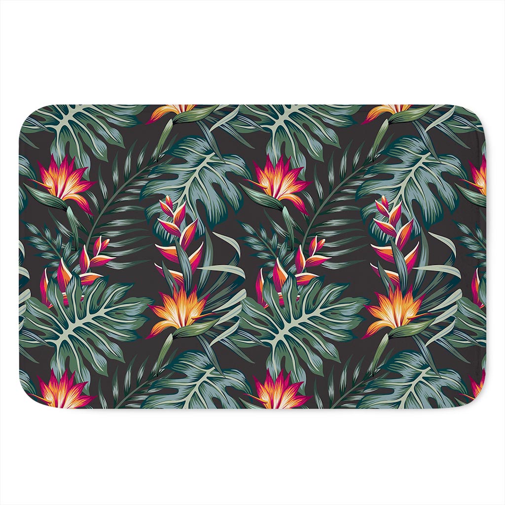 Hawaiian Tropical Plants Pattern Print Indoor Door Mat