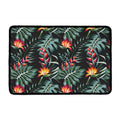Hawaiian Tropical Plants Pattern Print Kitchen Mat