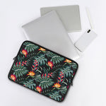 Hawaiian Tropical Plants Pattern Print Laptop Sleeve