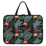 Hawaiian Tropical Plants Pattern Print Laptop Sleeve With Handle