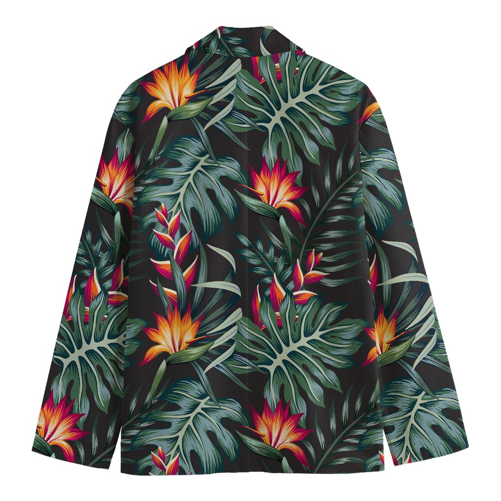 Hawaiian Tropical Plants Pattern Print Men's Blazer