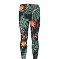 Hawaiian Tropical Plants Pattern Print Men's Leggings